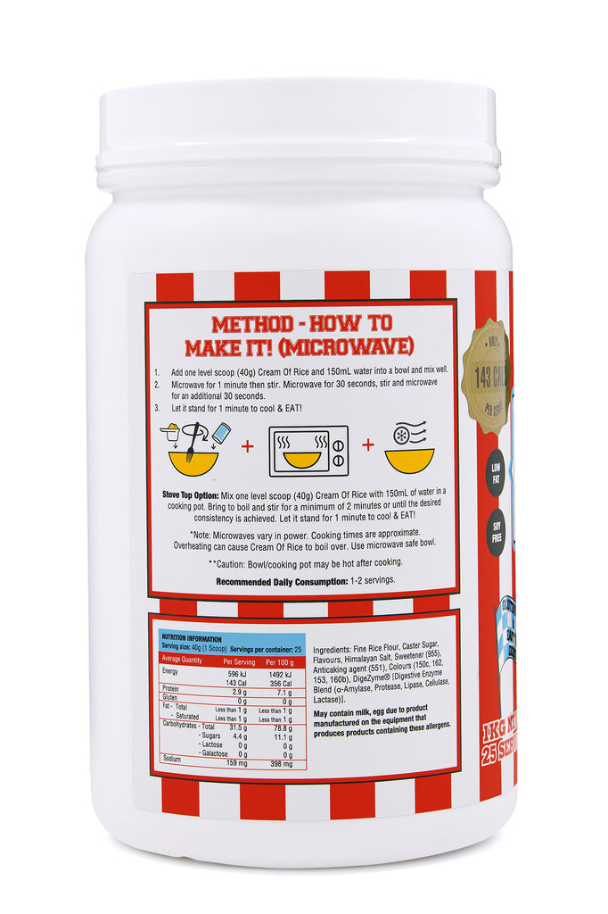 Adonis Protein Sweet Cream of Rice (Carbohydrates) : Irresistible Taste, Guilt-Free Goodness & Easy to Digest- 1kg