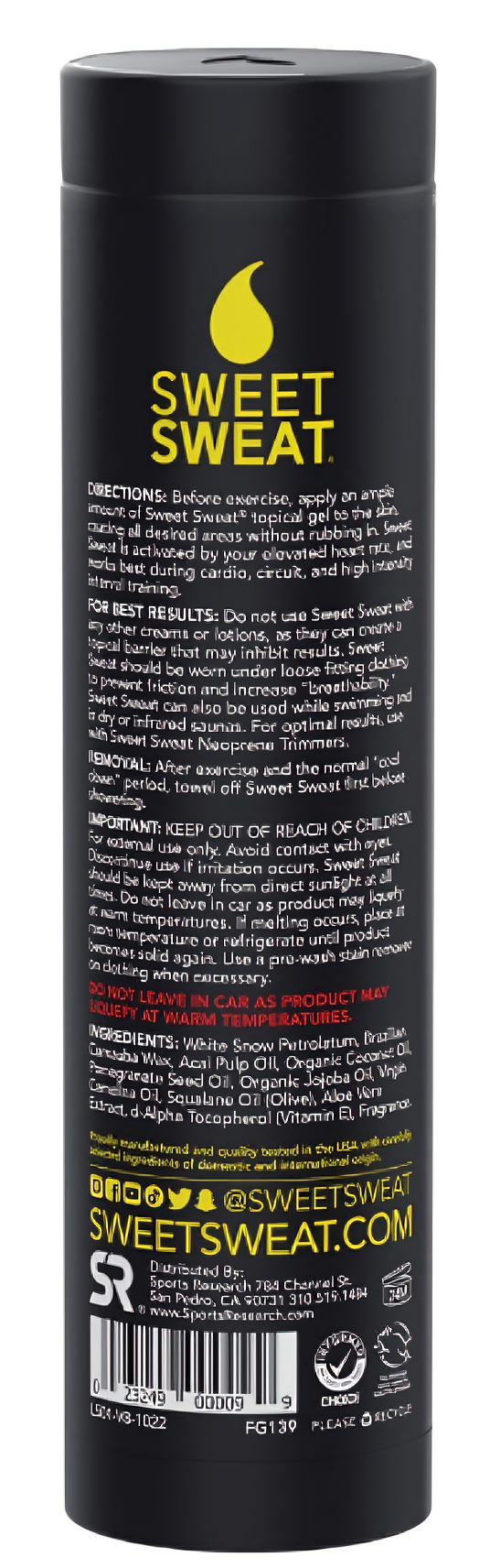 البحث الرياضي سويت سويت كريم تعزيز التمرين، 184 جرام