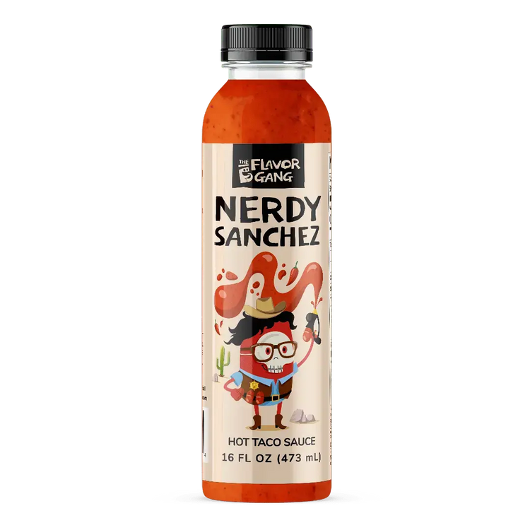 The Flavor Gang Nerdy Sanchez Hot Taco Sauce