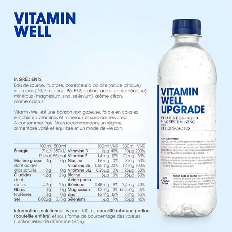 Vitamin Well Upgrade Lemon/Cactus 500ml Vitamin Well