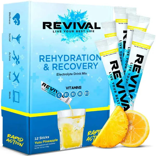 Revival Rapid Rehydration Electrolytes Powder - Supplement Drink - 30 Pack Revival