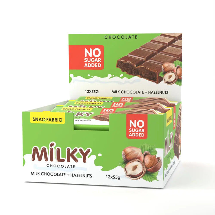 Snaq Fabriq Milky Chocolate (12x55g) 660g 12 pieces per Box Snaq Fabriq