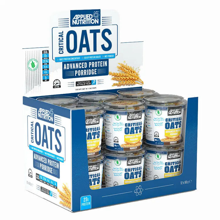 Applied Nutrition CRITICAL OATS 12x60g 12 pieces per Box 720g Applied Nutrition