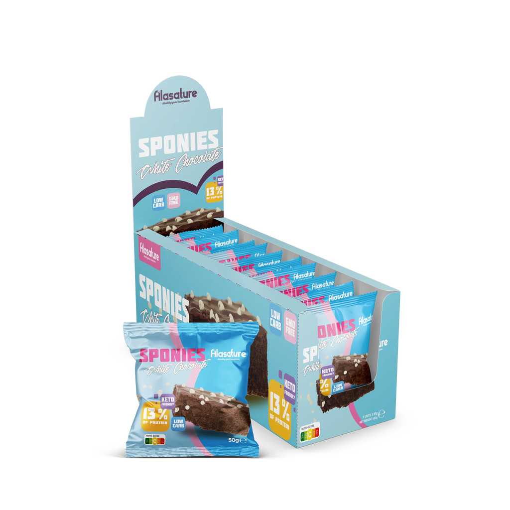 Alasature Protein Sponies (9x50g)  9 Pieces Per Box 450g Alasature