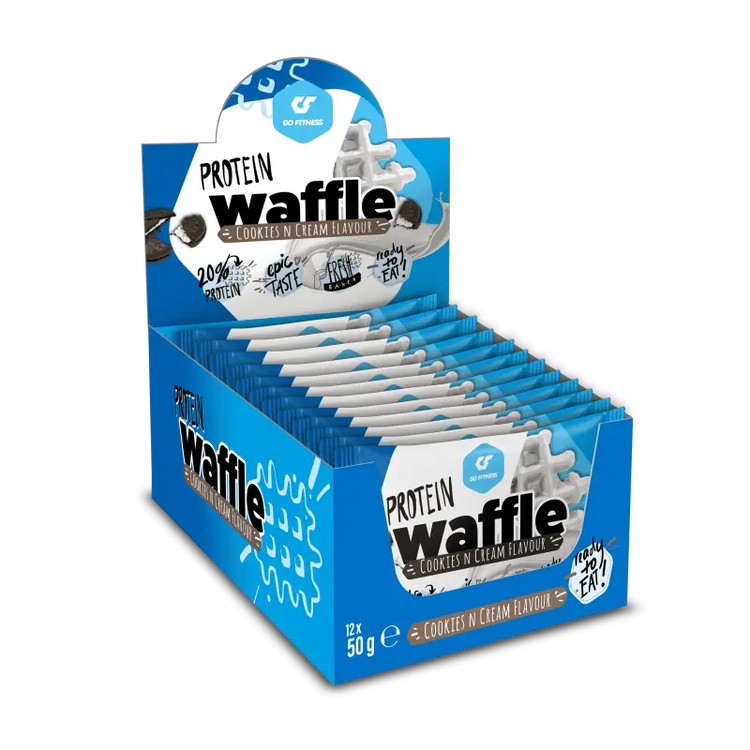 Go Fitness Protein Waffles 12x50g Go Fitness