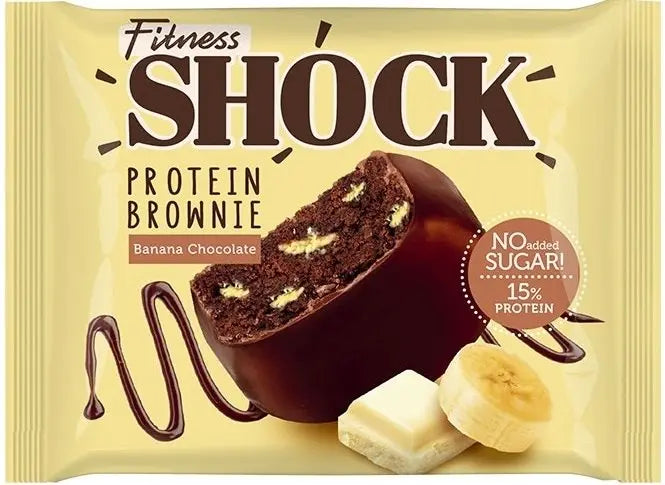 Fitness Shock Protein Brownie 500g  (10 Pieces Per Box) Fitness Shock