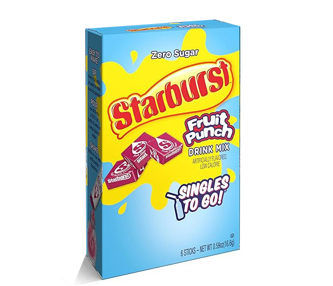 Starburst Singles To Go Drink Mix,  6 sticks