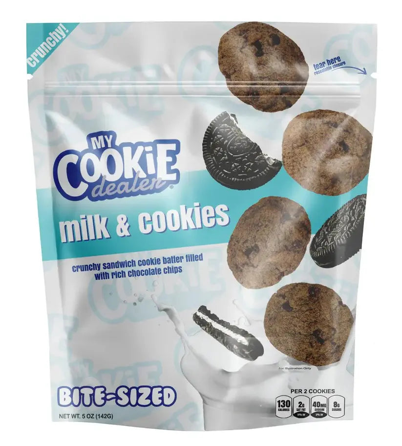 My Cookie Dealer Crunchy Bite-Sized Milk & Cookies 142g My Cookie Dealer