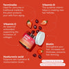 nutrili  Glow & Grow Hair ,nail, skin, Strawberry gummies 150g Puzzle Supps