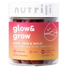 nutrili  Glow & Grow Hair ,nail, skin, Strawberry gummies 150g Puzzle Supps