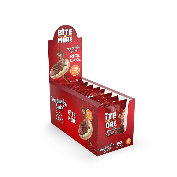 Bite & More Milk Chocolate Coated Protein Rice Cake (24x18g) 432g. (Box Price 85.10)