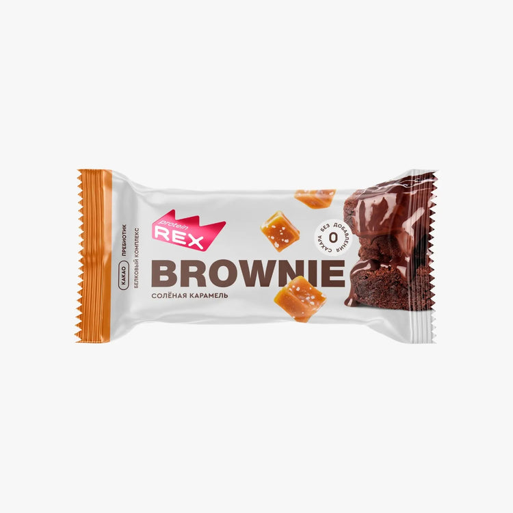 Rex Protein Cake Brownies High-Protein, Low-Sugar Treats (50gx12) Box REX