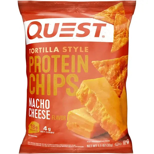 Quest Ranch Tortilla Style Protein Chips: Flavor-Packed Crunch for Anytime Snacking- (8x32g) 256g Quest Nutrition