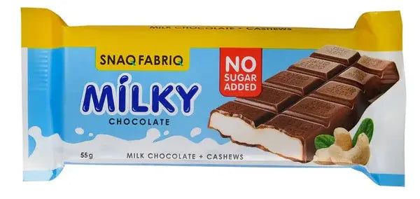 Snaq Fabriq Milky Chocolate (12x55g) 660g 12 pieces per Box Snaq Fabriq