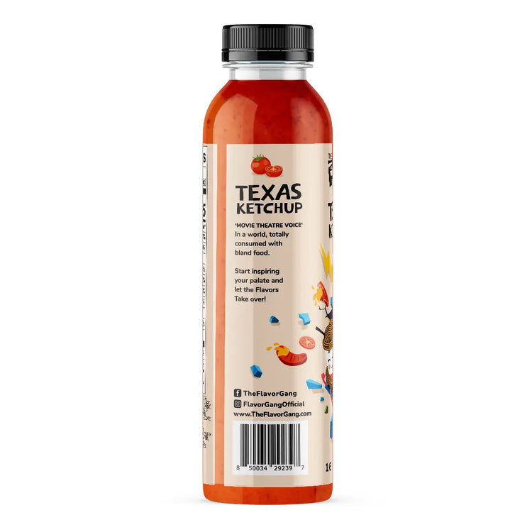 The Flavor Gang Texas ketchup (Refrigerate) Sauce 473ml Puzzle Supps