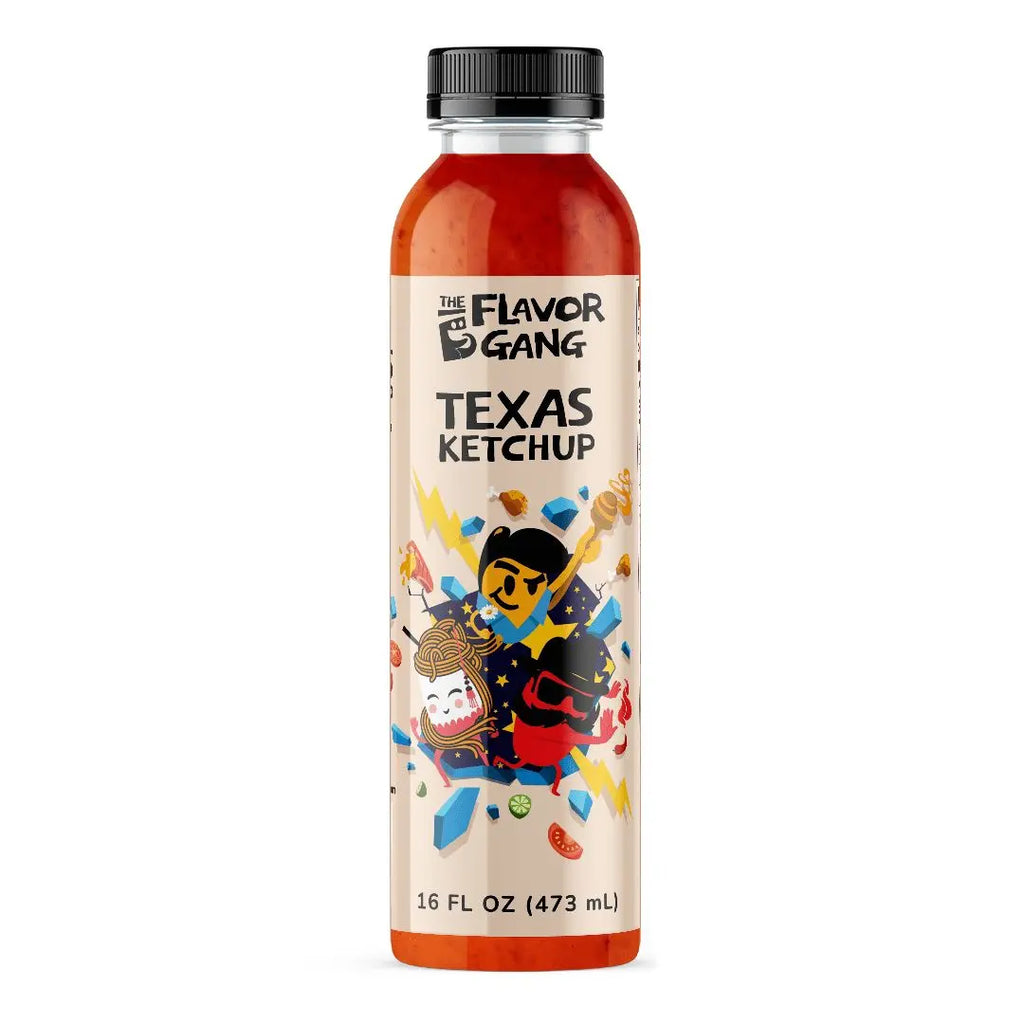 The Flavor Gang Texas ketchup (Refrigerate) Sauce 473ml Puzzle Supps