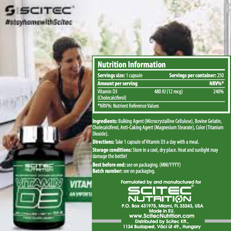 Scitec Nutrition VITAMIN D3 250 capsule