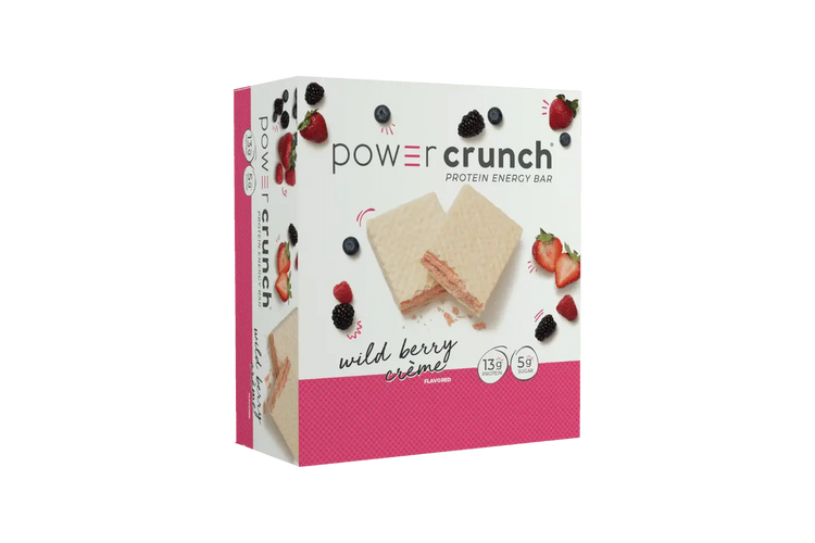 Power Crunch Wafer Protein Bar Box of 12 (12x40g) 480g Power Crunch