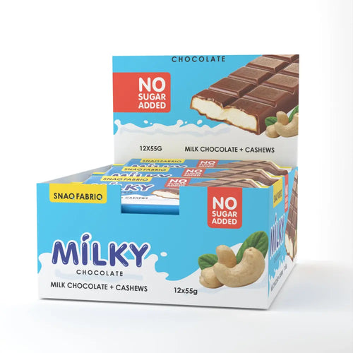 Snaq Fabriq Milky Chocolate (12x55g) 660g 12 pieces per Box Snaq Fabriq