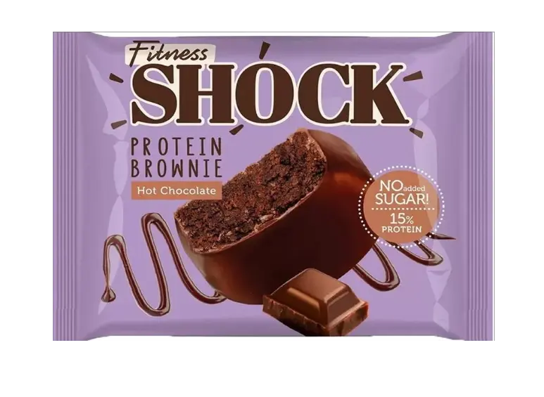 Shock Line Protien Fitness Shock Protein Brownie 500g (10 Pieces Per Box) – Puzzle Supps