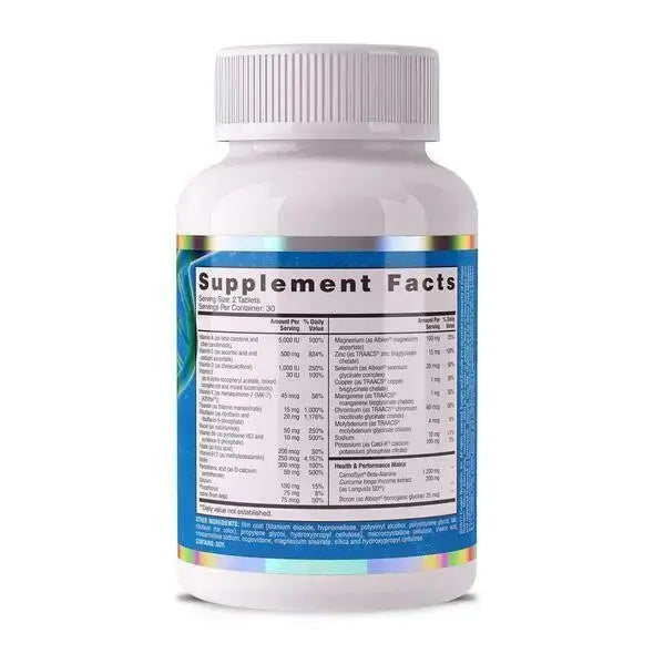 EVOGEN EVOVITE Multivitamin 60 tabs: High-Potency Formula with Beta-Alanine and Curcumin Evogen