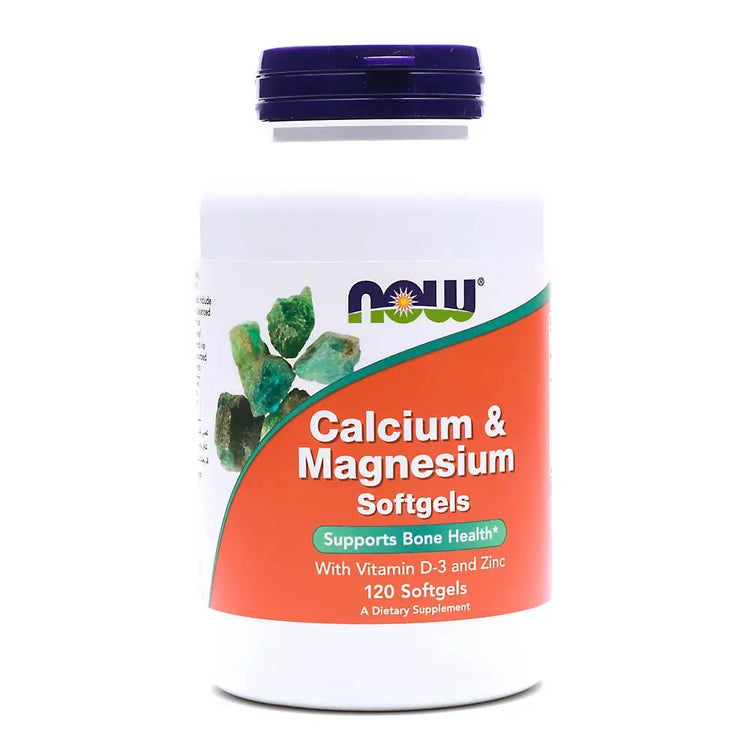 Now Calcium and magnesium 120 Softgels NOW