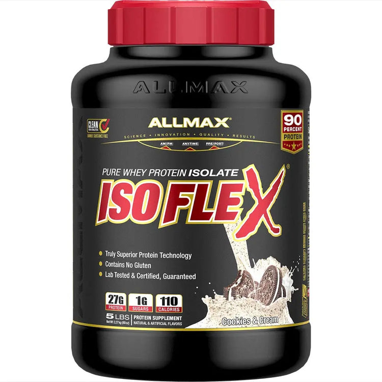 ALLMAX ISOFLEX 5lbs – Premium Whey Protein Isolate | High-Protein, Low-Carb, Gluten-Free Supplement ALLMAX