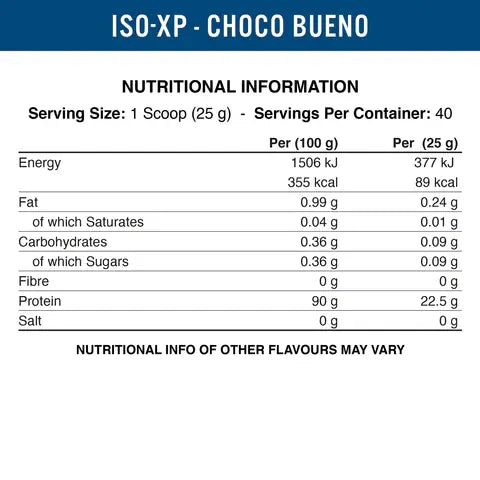 Applied Nutrition ISO XP Whey Protein Isolate - 1kg | High-Quality & Low-Lactose Formula Applied Nutrition