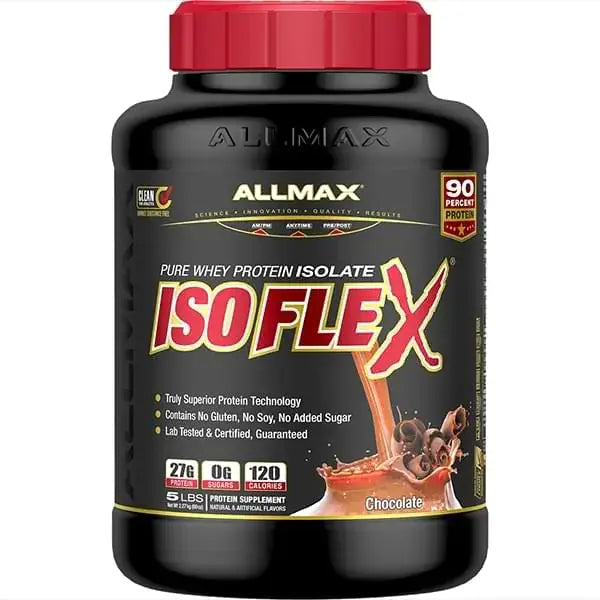 ALLMAX ISOFLEX 5lbs – Premium Whey Protein Isolate | High-Protein, Low-Carb, Gluten-Free Supplement ALLMAX