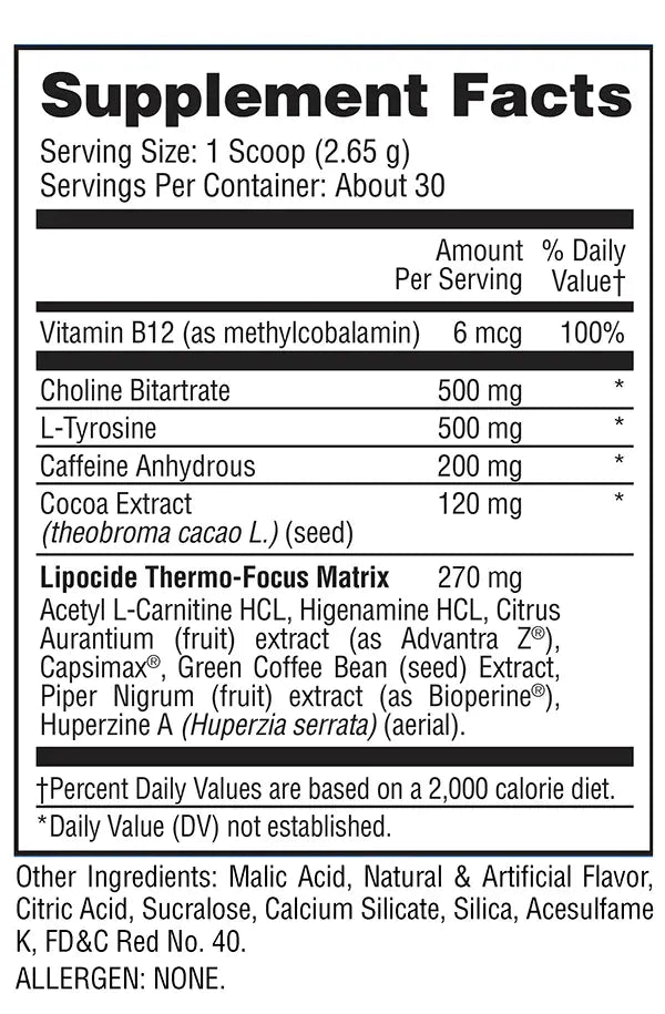 Evogen Lipocide IR 30servings Evogen