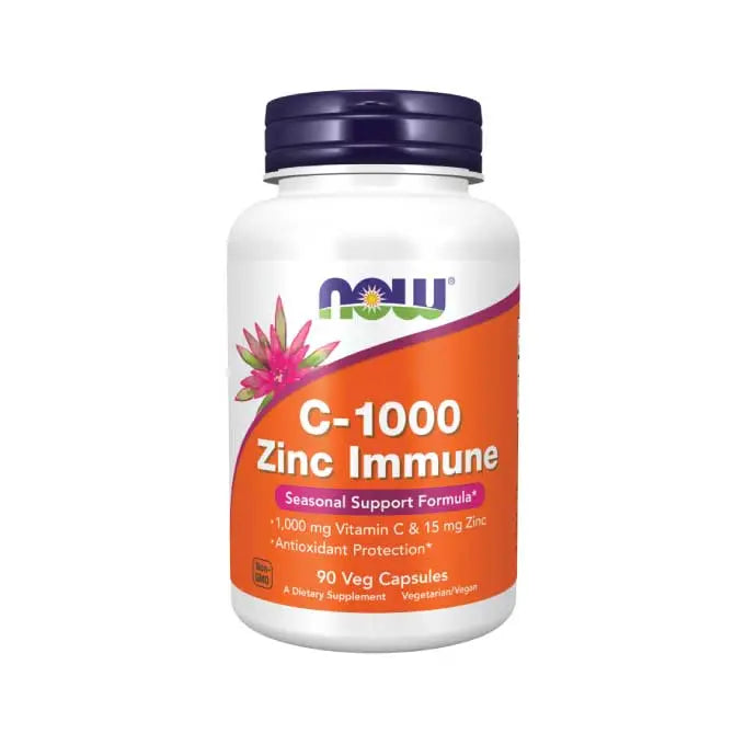 NOW C-1000 ZINC IMMUNE 90 VEG CAPSULES NOW