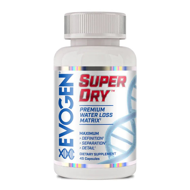 Evogen Super Dry - 45 Capsules for Advanced Water Loss & Definition Evogen