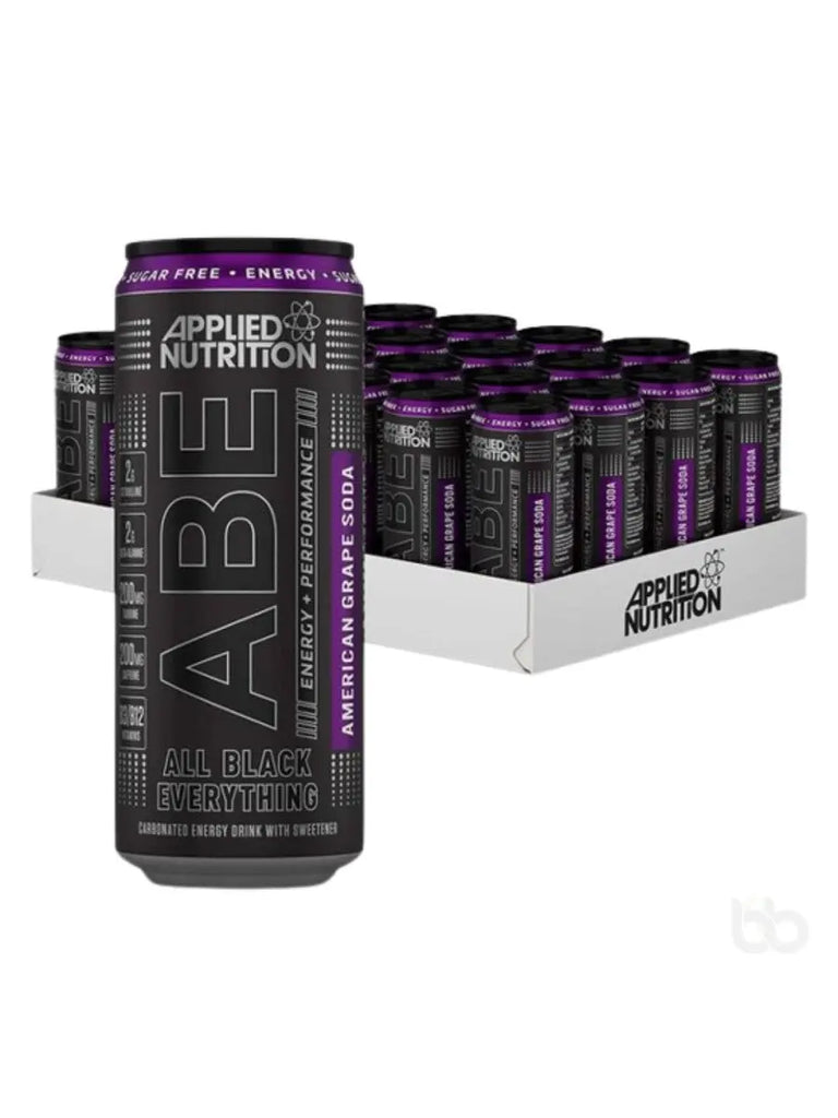 Applied Nutrition ABE Ultimate Pre-Workout Cans: High-Energy Performance Boost with Explosive Ingredients!  12-Pack (330ml Each) 🏋️‍♂️ Applied Nutrition