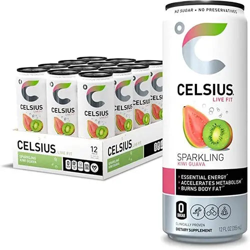 Energize Your Day with Celsius Sparkling Energy Drinks - 12-Pack of 335ml Cans Celsius