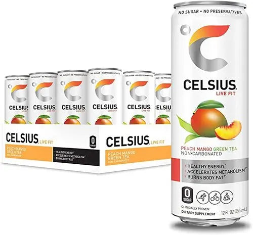 Energize Your Day with Celsius Sparkling Energy Drinks - 12-Pack of 335ml Cans Celsius