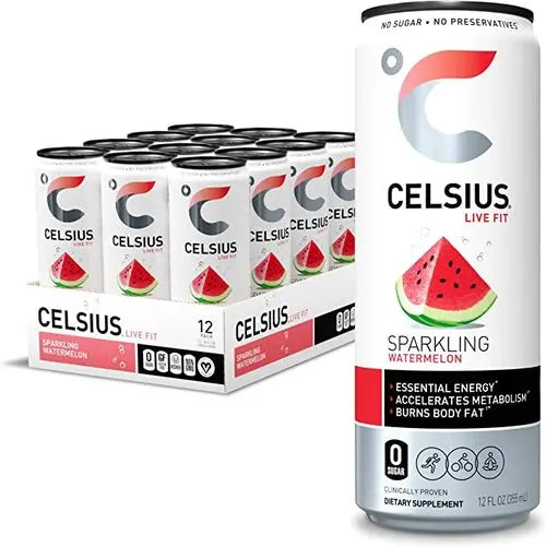 Energize Your Day with Celsius Sparkling Energy Drinks - 12-Pack of 335ml Cans Celsius