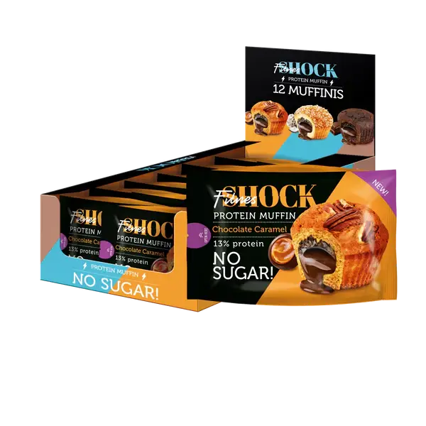 Fitness Shock Protein Muffine 500g  (12 Pieces per box) Fitness Shock