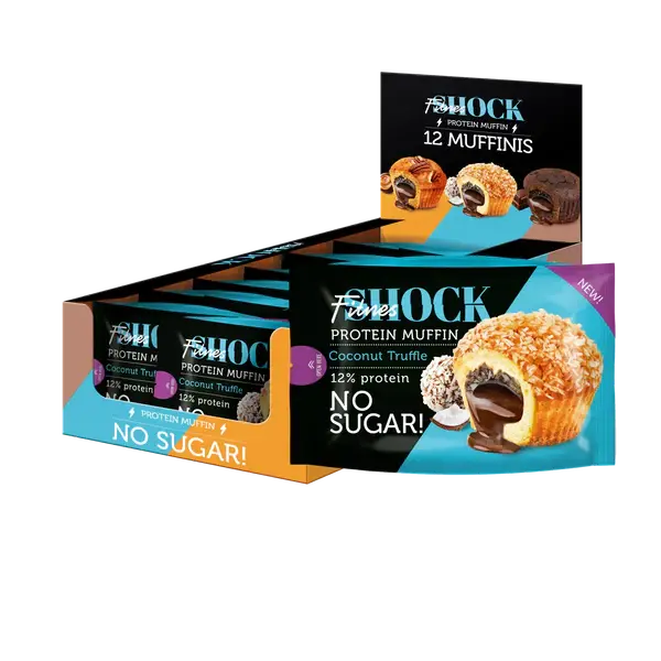 Fitness Shock Protein Muffine 500g  (12 Pieces per box) Fitness Shock