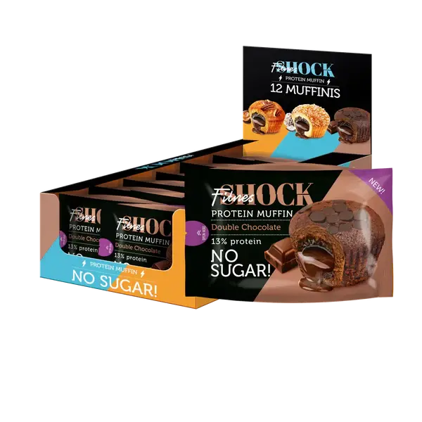 Fitness Shock Protein Muffine 500g  (12 Pieces per box) Fitness Shock