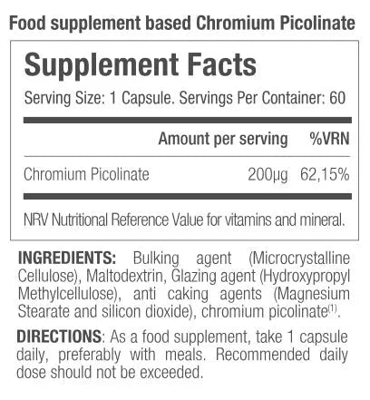 STARLAB CHROMIUM PICOLINATE 60 Starlabs Nutrition